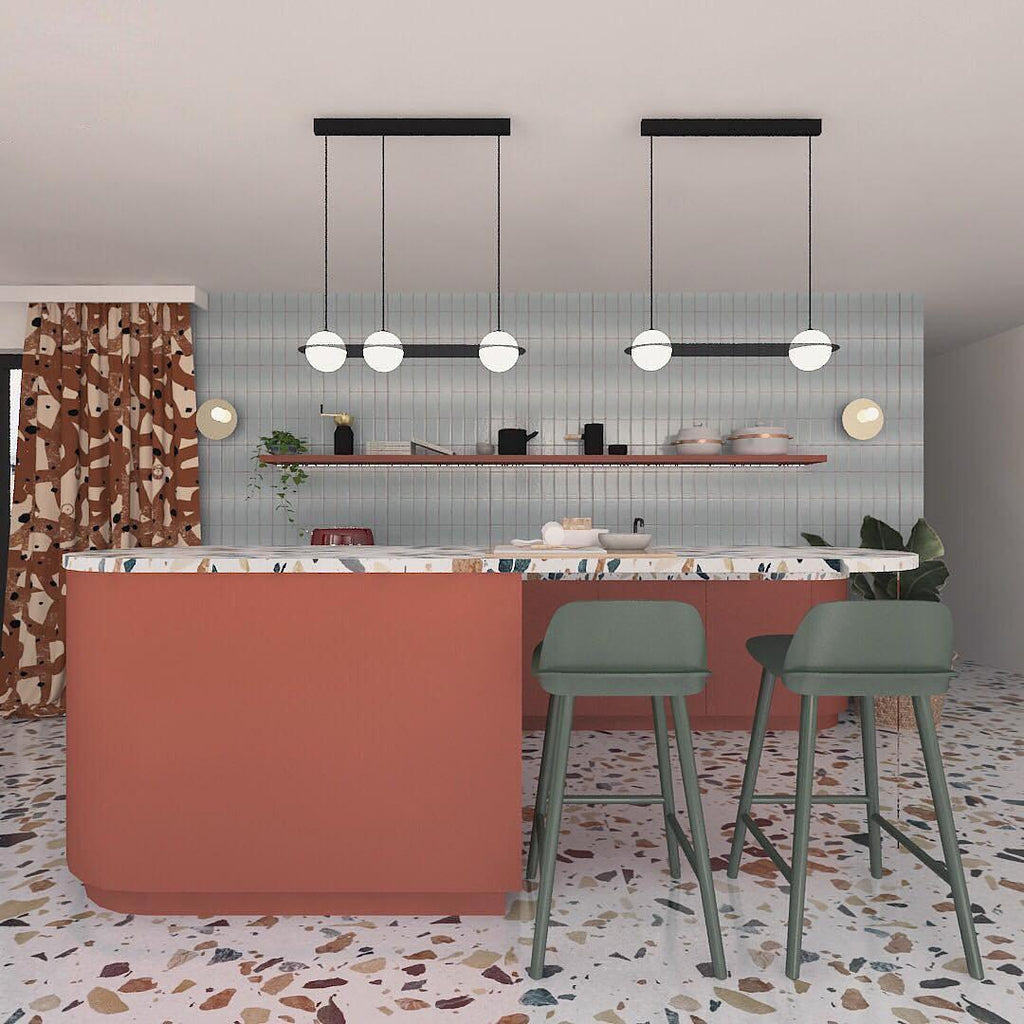 Selan Black Glass Pendant Lamp