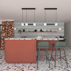 Selan Black Glass Pendant Lamp