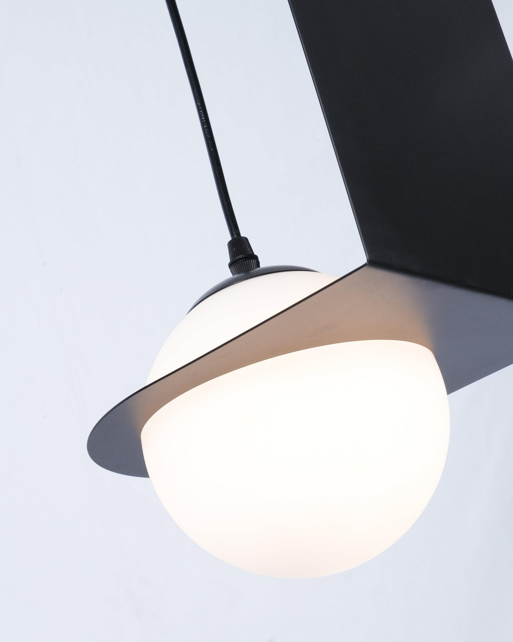 Selan Black Glass Pendant Lamp