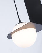 Selan Black Glass Pendant Lamp