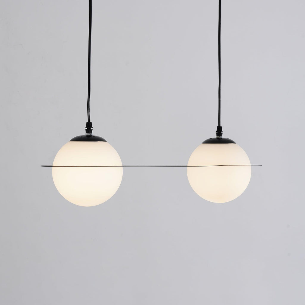 Selan Black Glass Pendant Lamp
