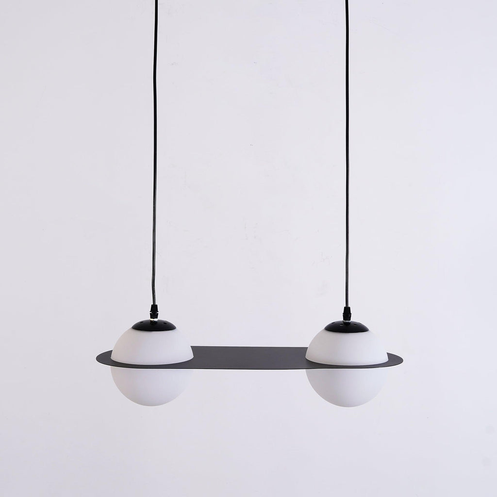 Selan Black Glass Pendant Lamp
