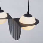 Selan Black Glass Pendant Lamp