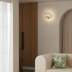 Auden Amber Glass Wall Lamp – Elegant Warm Glow Lighting for Stylish Interiors