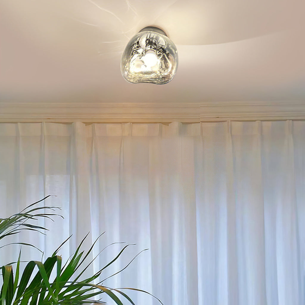 Auden Amber Glass Wall Lamp – Elegant Warm Glow Lighting for Stylish Interiors