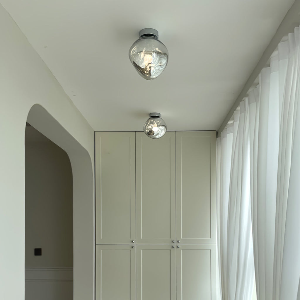 Auden Amber Glass Wall Lamp – Elegant Warm Glow Lighting for Stylish Interiors