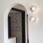 Auden Amber Glass Wall Lamp – Elegant Warm Glow Lighting for Stylish Interiors