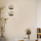 Auden Amber Glass Wall Lamp – Elegant Warm Glow Lighting for Stylish Interiors