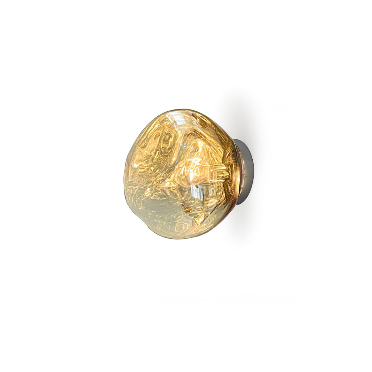 Auden Amber Glass Wall Lamp – Elegant Warm Glow Lighting for Stylish Interiors