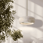 Ithaca Travertine LED Pendant Light Dimmable Mediterranean Stone Dining Room Bedroom