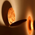 Modern Rotatable Black Moon Eclipse LED Wall Lamp Bedroom Living Room