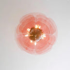 Lotus Chandelier Glass Contemporary Leaf Layered