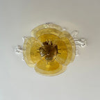 Lotus Chandelier Glass Contemporary Leaf Layered