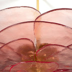 Lotus Chandelier Glass Contemporary Leaf Layered