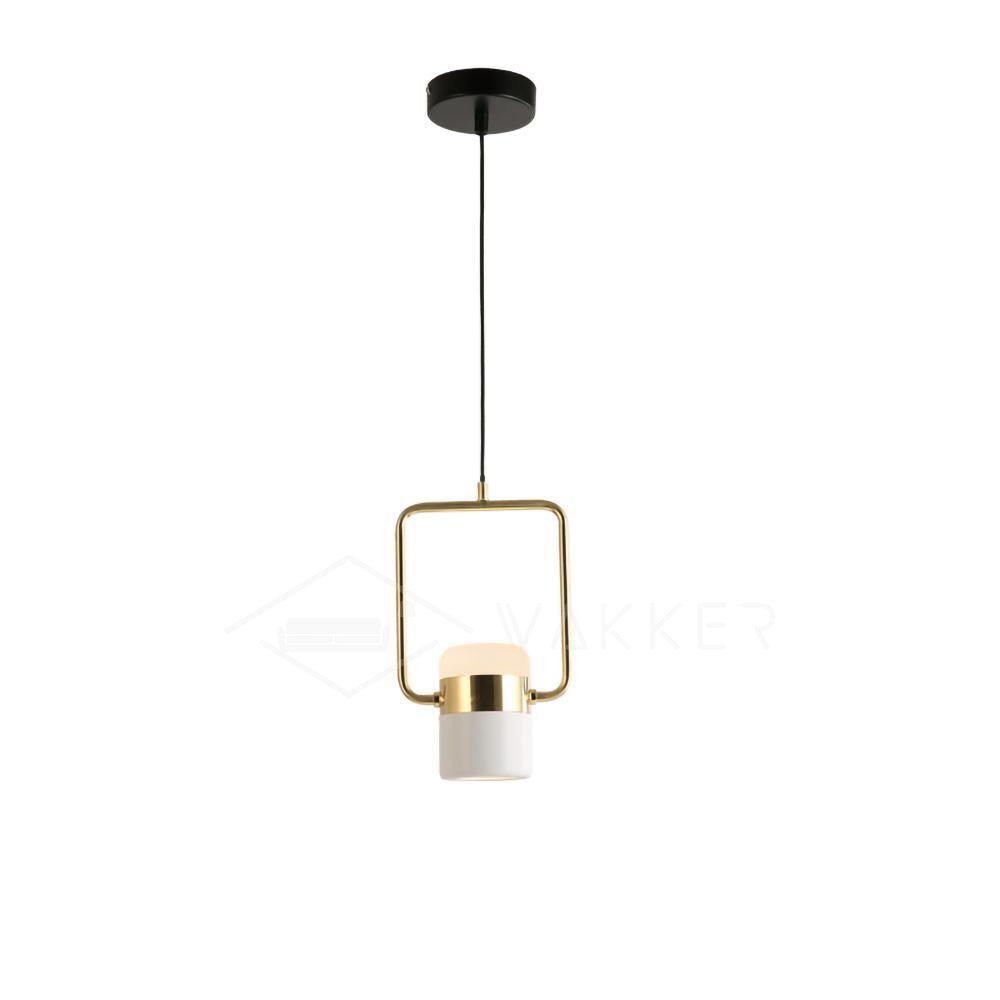 Adjustable Glass Pendant Light Art Deco Frosted Steel Dining Room Bedroom — Gold Rose Gold 4 to 7 Inch