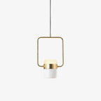 Adjustable Glass Pendant Light Art Deco Frosted Steel Dining Room Bedroom — Gold Rose Gold 4 to 7 Inch
