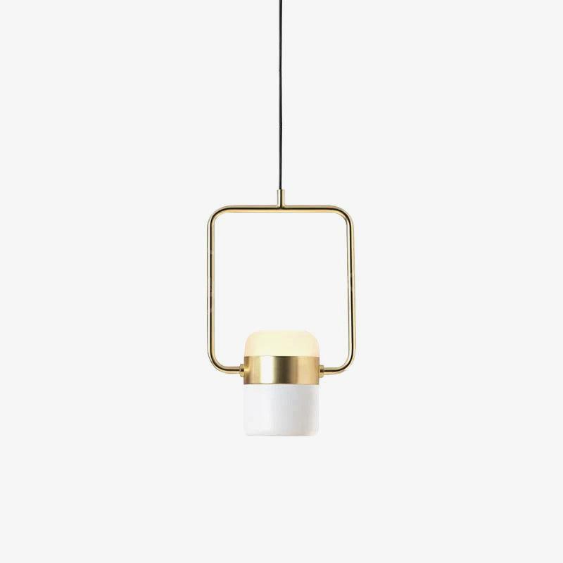 Adjustable Glass Pendant Light Art Deco Frosted Steel Dining Room Bedroom — Gold Rose Gold 4 to 7 Inch