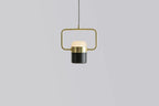Adjustable Glass Pendant Light Art Deco Frosted Steel Dining Room Bedroom — Gold Rose Gold 4 to 7 Inch