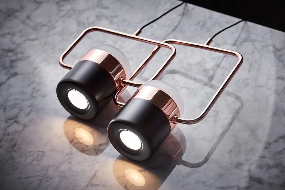 Adjustable Glass Pendant Light Art Deco Frosted Steel Dining Room Bedroom — Gold Rose Gold 4 to 7 Inch
