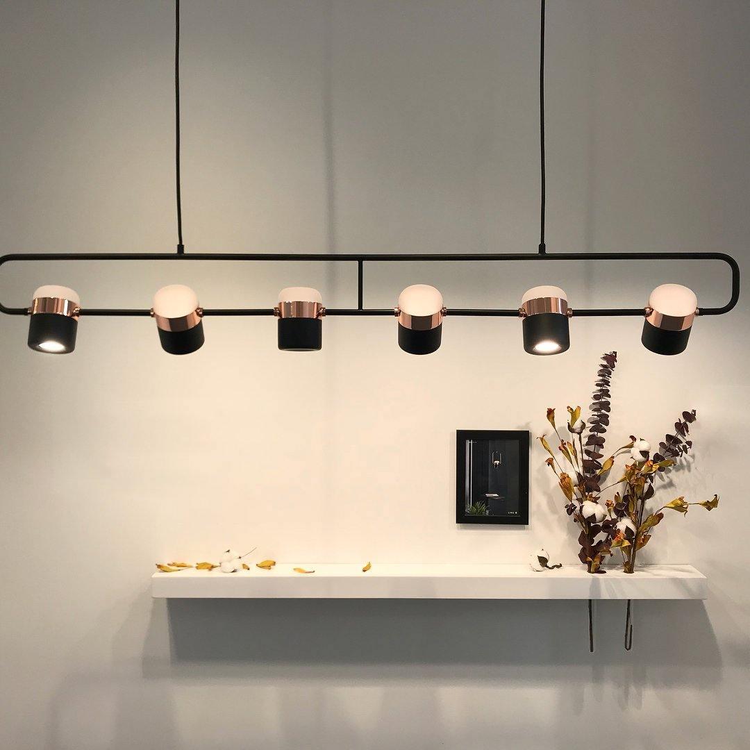 Adjustable Glass Pendant Light Art Deco Frosted Steel Dining Room Bedroom — Gold Rose Gold 4 to 7 Inch