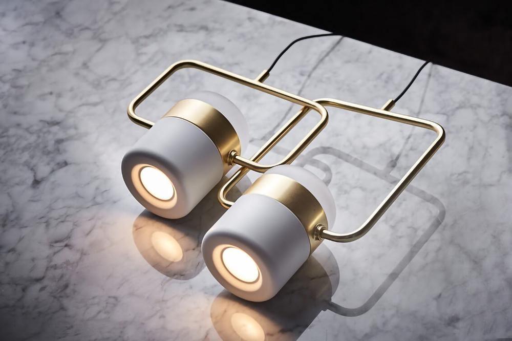 Adjustable Glass Pendant Light Art Deco Frosted Steel Dining Room Bedroom — Gold Rose Gold 4 to 7 Inch