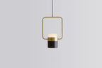 Adjustable Glass Pendant Light Art Deco Frosted Steel Dining Room Bedroom — Gold Rose Gold 4 to 7 Inch