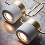 Adjustable Glass Pendant Light Art Deco Frosted Steel Dining Room Bedroom — Gold Rose Gold 4 to 7 Inch