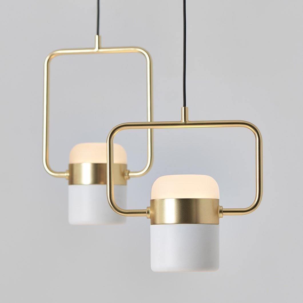 Adjustable Glass Pendant Light Art Deco Frosted Steel Dining Room Bedroom — Gold Rose Gold 4 to 7 Inch