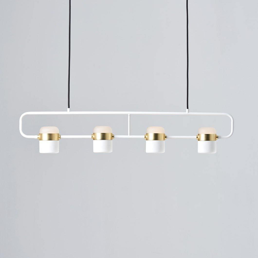 Adjustable Glass Pendant Light Art Deco Frosted Steel Dining Room Bedroom — Gold Rose Gold 4 to 7 Inch