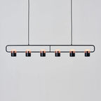 Adjustable Glass Pendant Light Art Deco Frosted Steel Dining Room Bedroom — Gold Rose Gold 4 to 7 Inch
