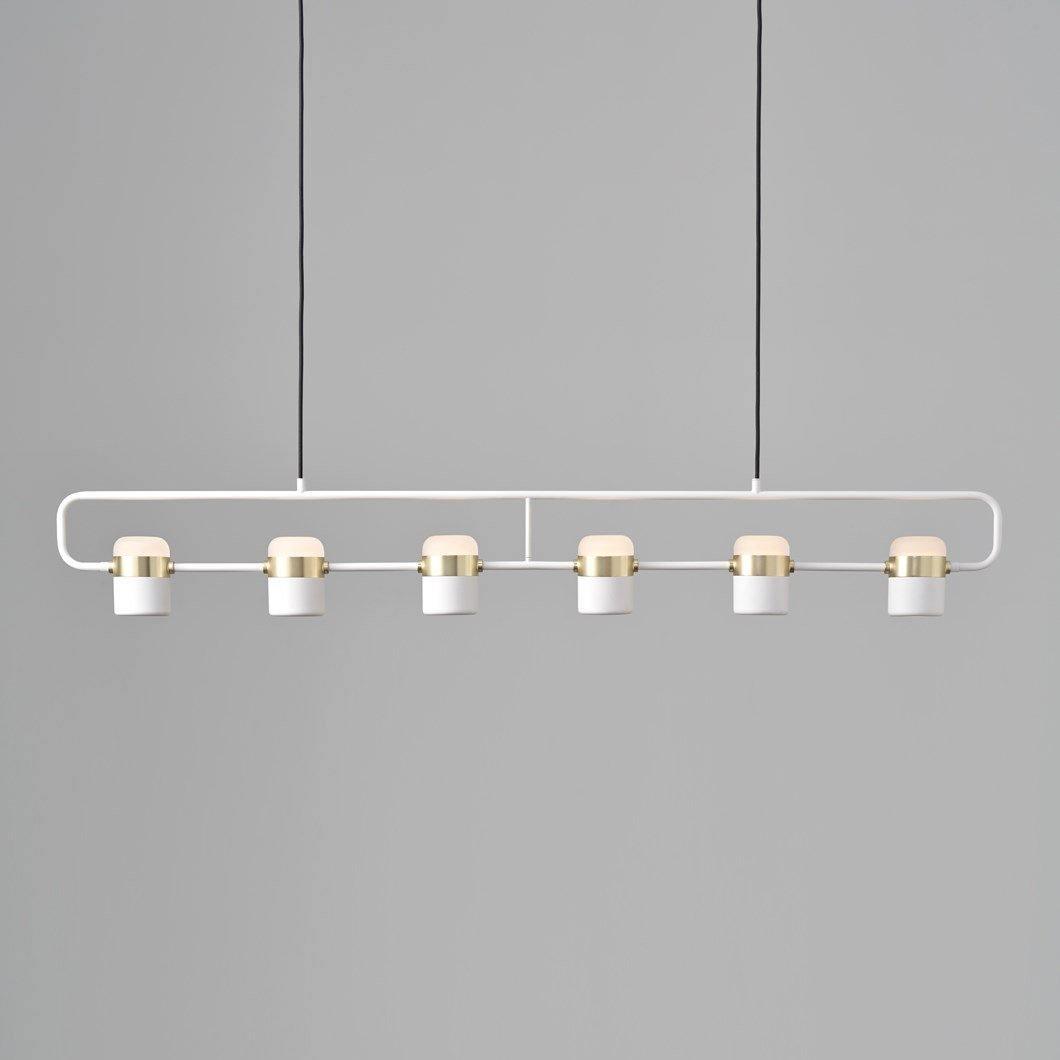 Adjustable Glass Pendant Light Art Deco Frosted Steel Dining Room Bedroom — Gold Rose Gold 4 to 7 Inch