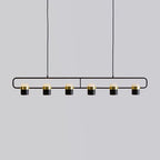 Adjustable Glass Pendant Light Art Deco Frosted Steel Dining Room Bedroom — Gold Rose Gold 4 to 7 Inch