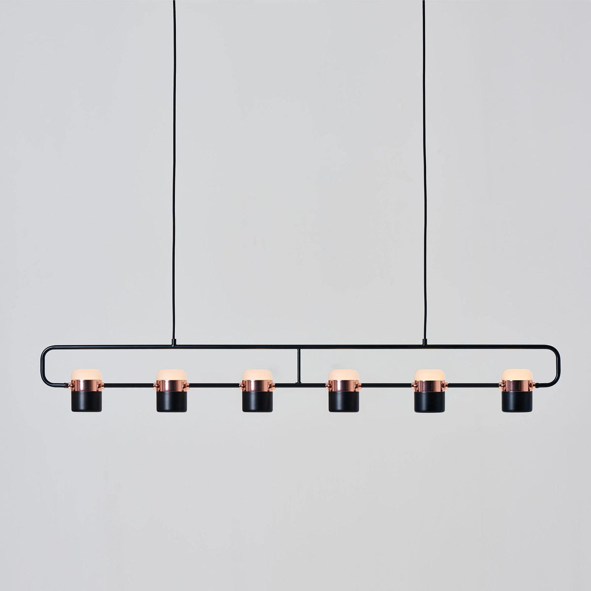 Adjustable Glass Pendant Light Art Deco Frosted Steel Dining Room Bedroom — Gold Rose Gold 4 to 7 Inch