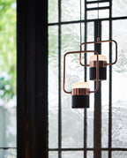 Adjustable Glass Pendant Light Art Deco Frosted Steel Dining Room Bedroom — Gold Rose Gold 4 to 7 Inch