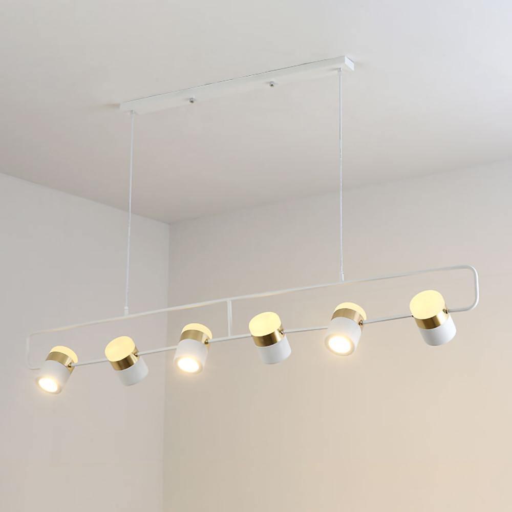 Adjustable Glass Pendant Light Art Deco Frosted Steel Dining Room Bedroom — Gold Rose Gold 4 to 7 Inch