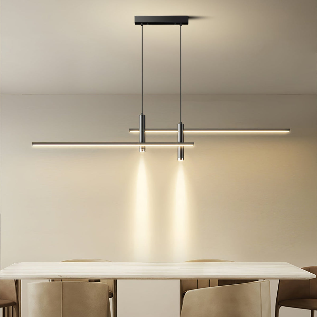 Prym Pendant Light Modern Linear Dining Room