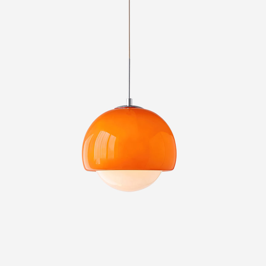Pendant Light Glass Globe Retro Modern Style Colorful Soft Illumination