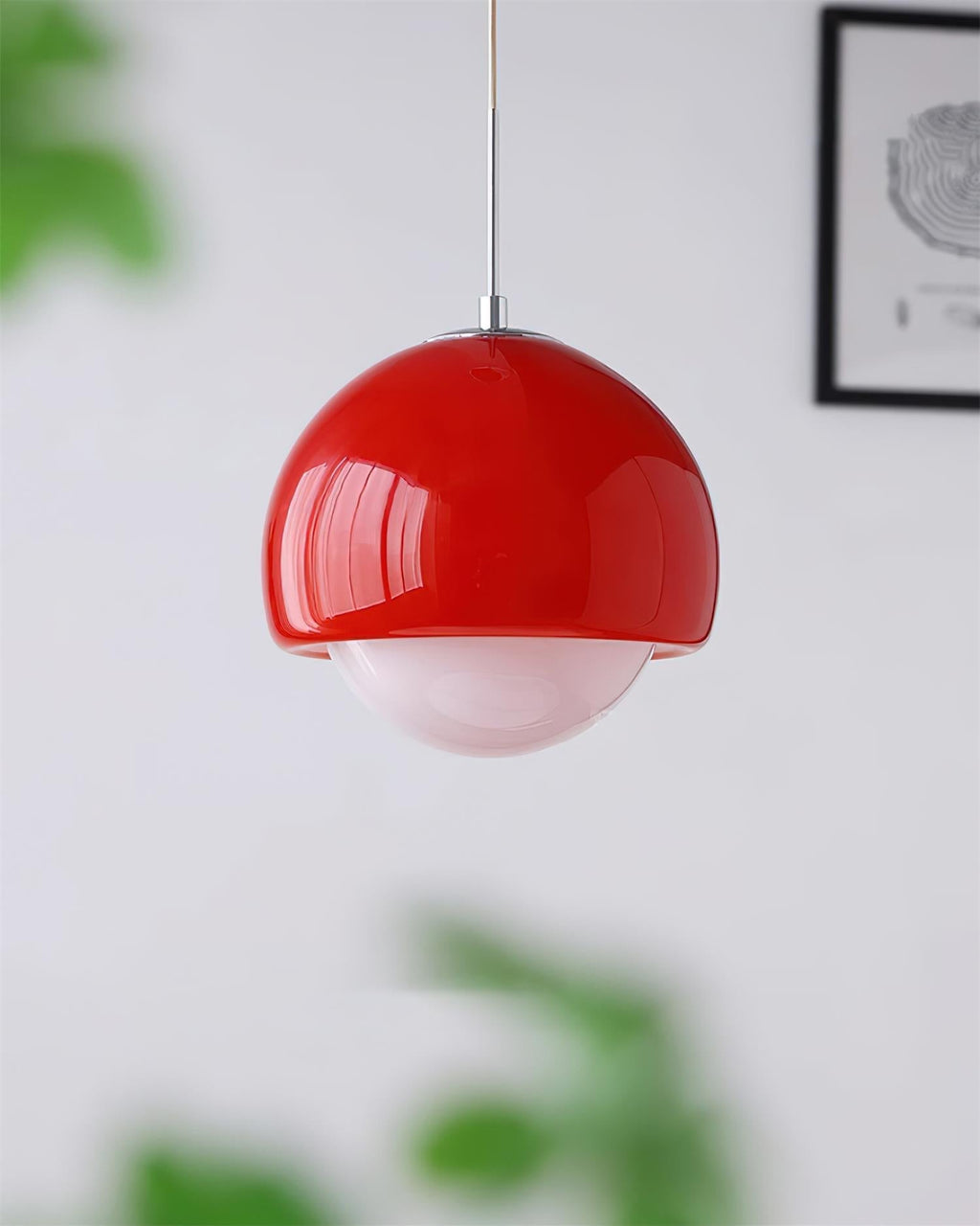 Pendant Light Glass Globe Retro Modern Style Colorful Soft Illumination