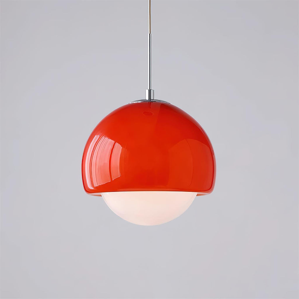 Pendant Light Glass Globe Retro Modern Style Colorful Soft Illumination