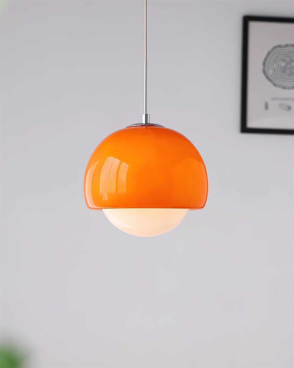 Pendant Light Glass Globe Retro Modern Style Colorful Soft Illumination