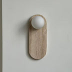 Onyx Marble LED Wall Lamp Natural Stone Sconce Bedroom Living Room — Multiple Stone Selections