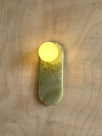Onyx Marble LED Wall Lamp Natural Stone Sconce Bedroom Living Room — Multiple Stone Selections