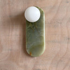 Onyx Marble LED Wall Lamp Natural Stone Sconce Bedroom Living Room — Multiple Stone Selections