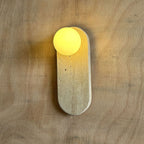 Onyx Marble LED Wall Lamp Natural Stone Sconce Bedroom Living Room — Multiple Stone Selections