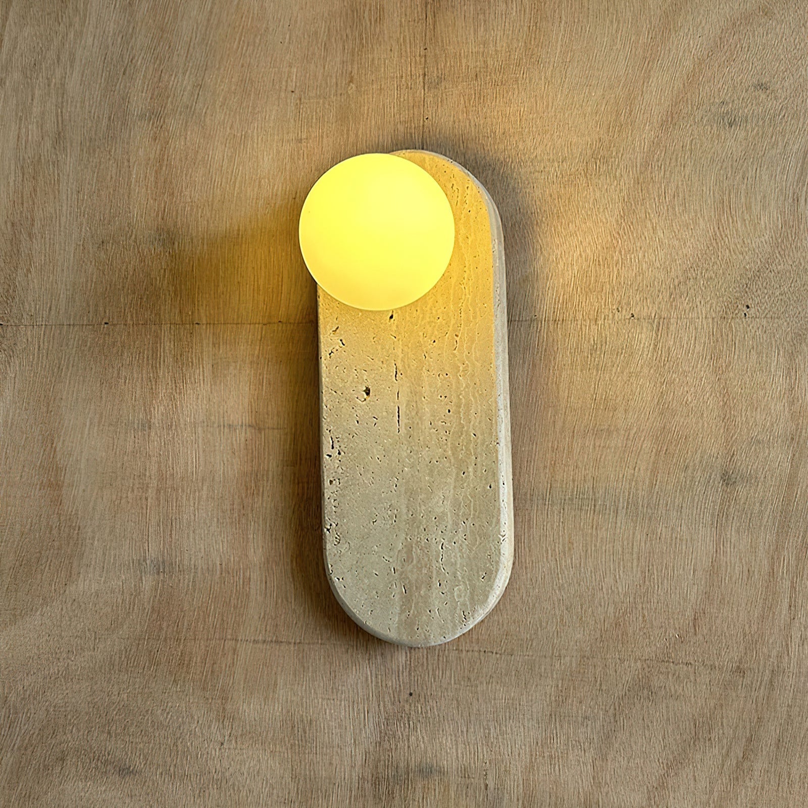 Onyx Marble LED Wall Lamp Natural Stone Sconce Bedroom Living Room — Multiple Stone Selections