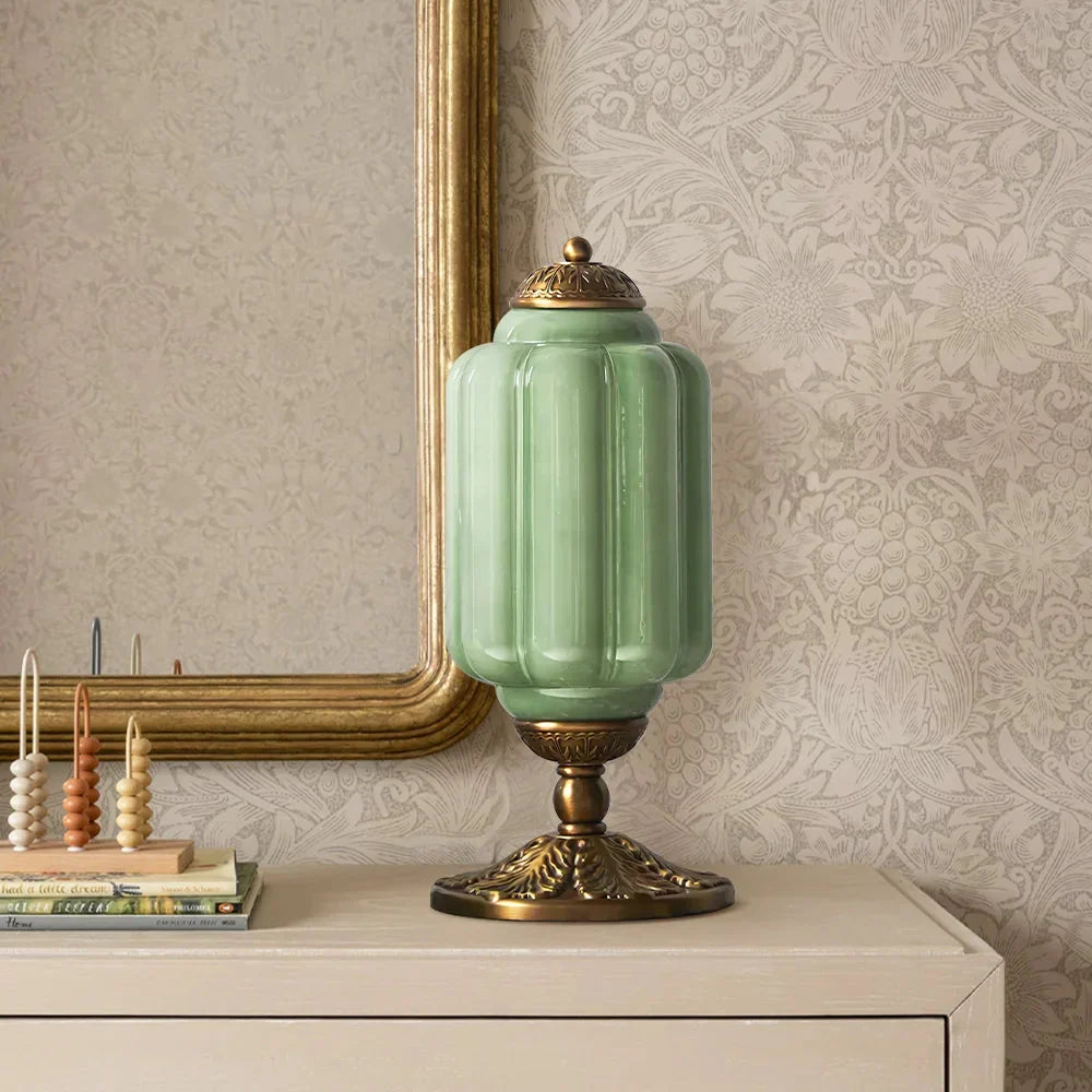 Lumi French Retro Cream Textured Glass Table Lamp Eloise Bedside Living Room — 15 Variants