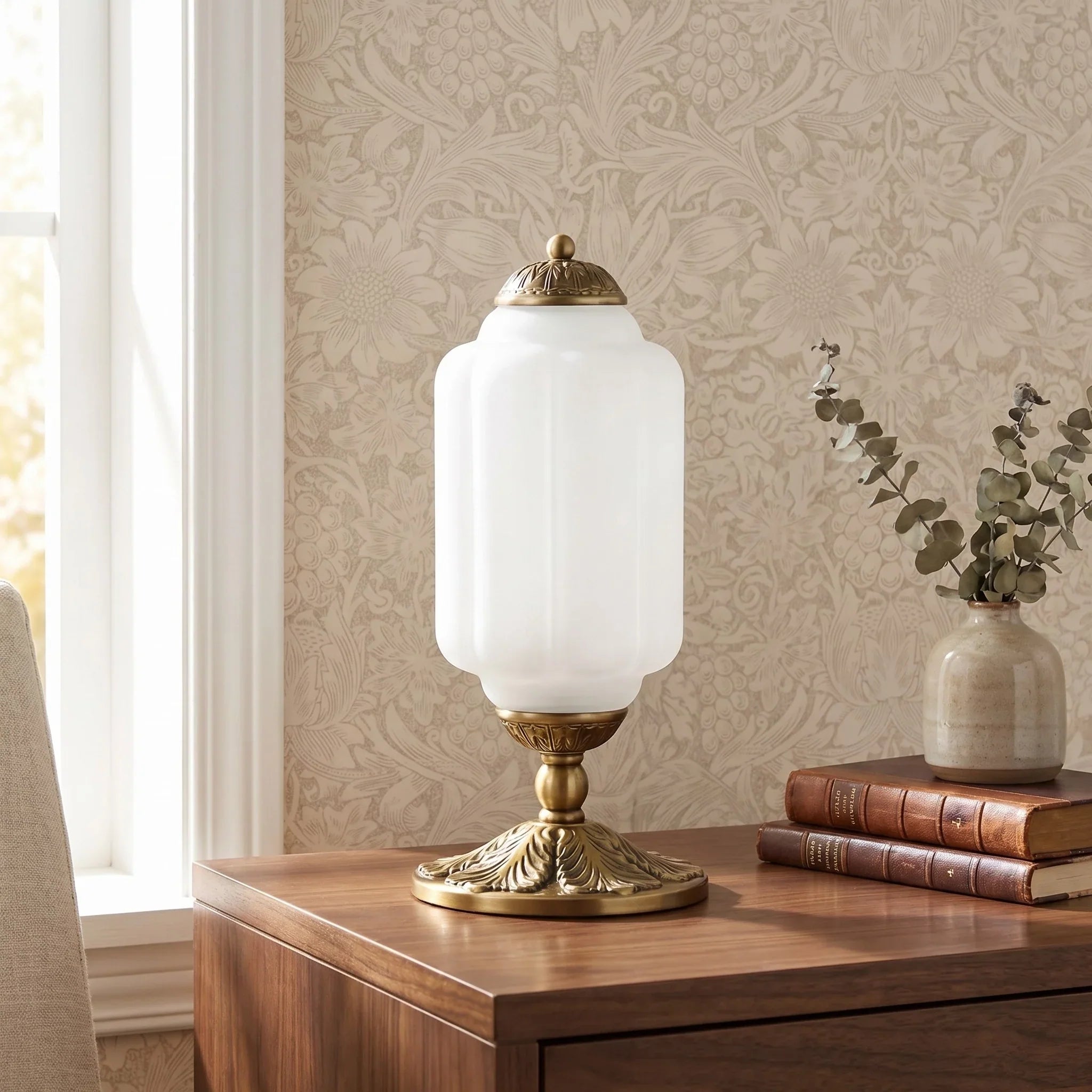 Lumi French Retro Cream Textured Glass Table Lamp Eloise Bedside Living Room — 15 Variants