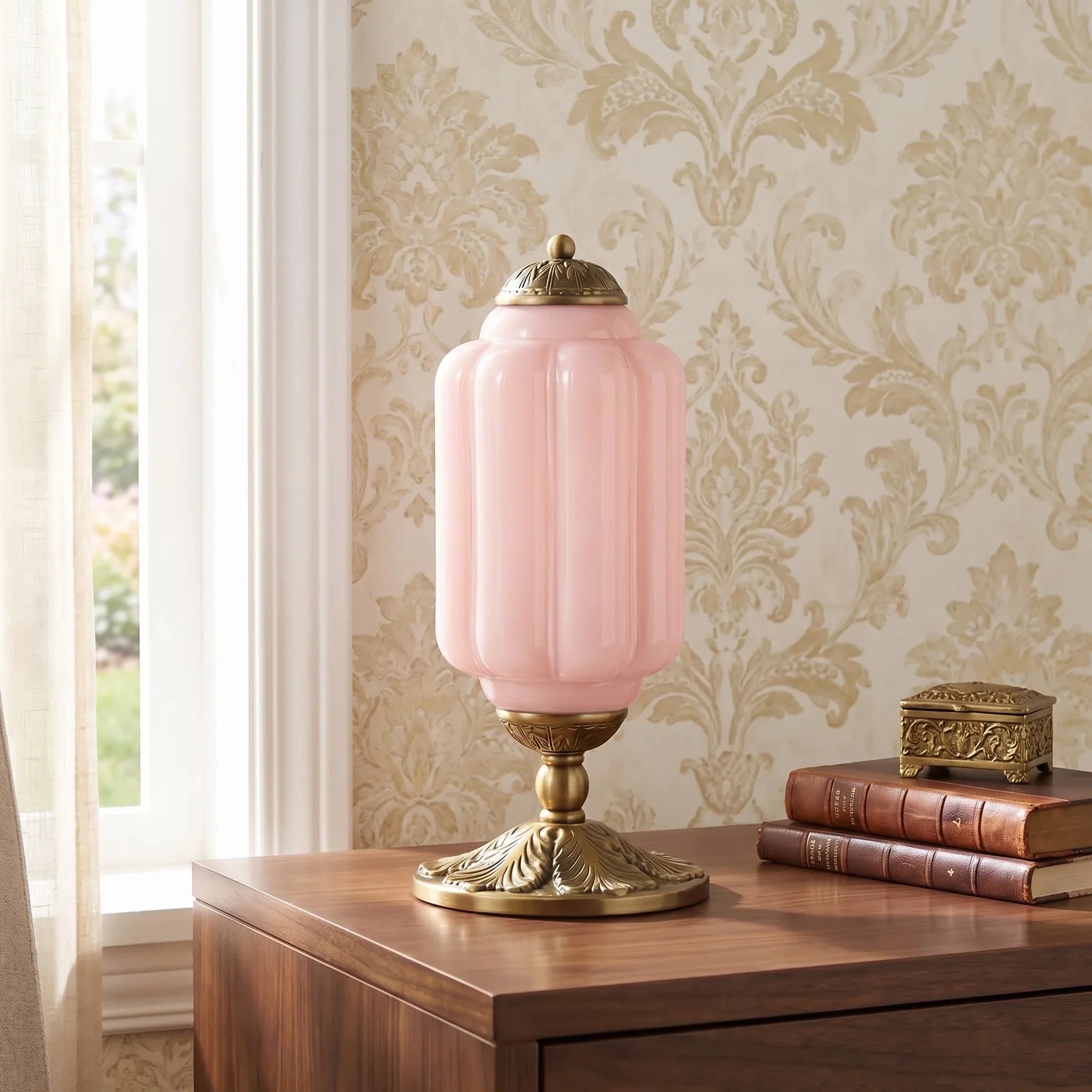 Lumi French Retro Cream Textured Glass Table Lamp Eloise Bedside Living Room — 15 Variants