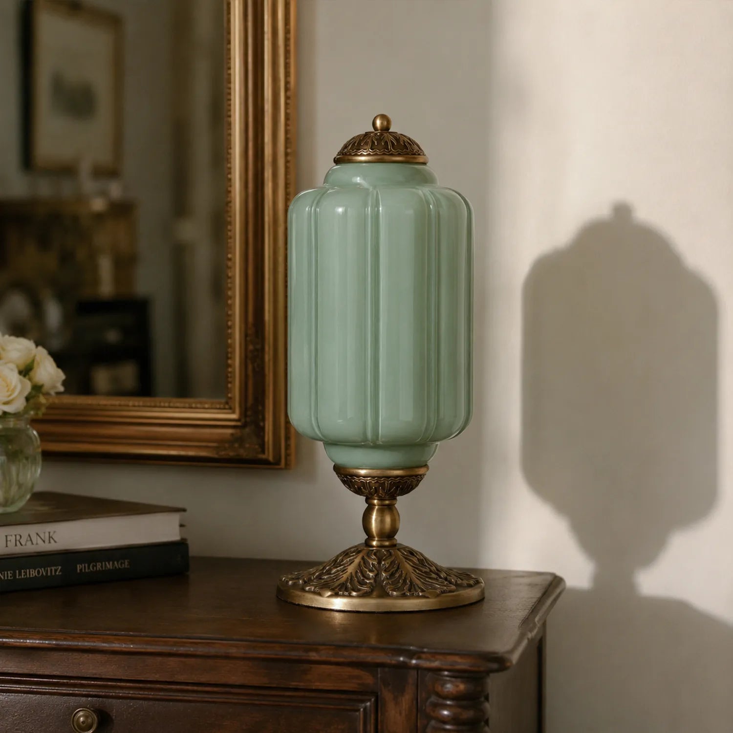 Lumi French Retro Cream Textured Glass Table Lamp Eloise Bedside Living Room — 15 Variants