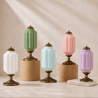 Lumi French Retro Cream Textured Glass Table Lamp Eloise Bedside Living Room — 15 Variants